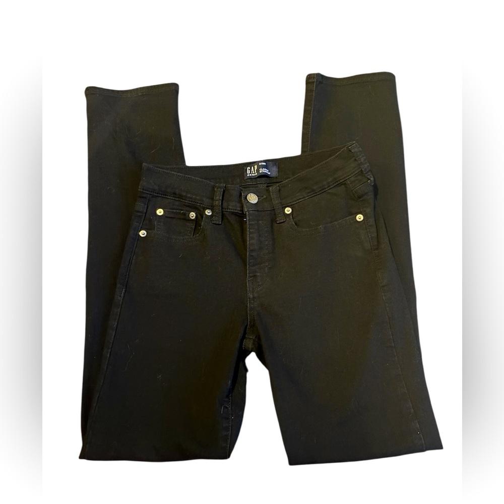 GAP Classic Straight Black Denim‎ Size 2/26R